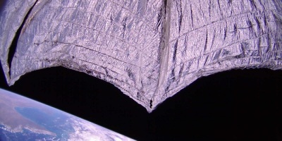 Lightsail 2, a solar sail funded by the Planetary Society orbits over Australia